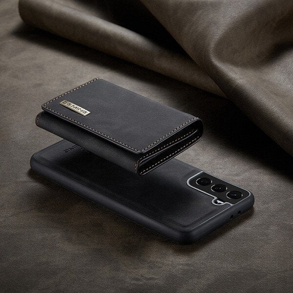 DG.MING For Samsung Galaxy S22 | S22+ /S22 Plus | S22 Ultra Premium Trifold Wallet Leather Case With 2-in-1 Magnetic Detachable Card Holder Pocket Cover DG.MING For Samsung Galaxy S22 | S22+ /S22 Plus | S22 Ultra Premium Trifold Wallet Leather Case With 2-in-1 Magnetic Detachable Card Holder Pocket Cover